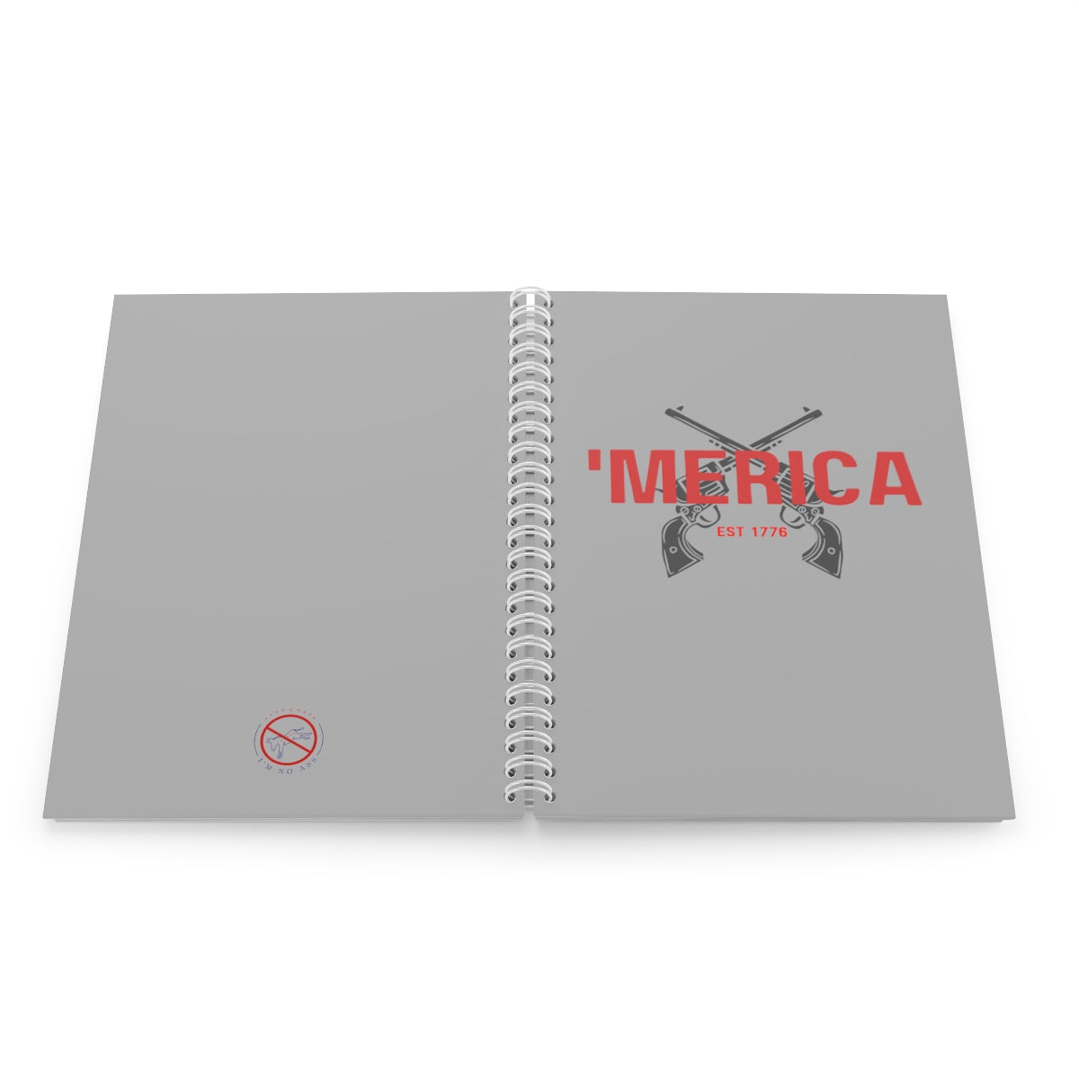 "Merica Gun Spiral Notebook