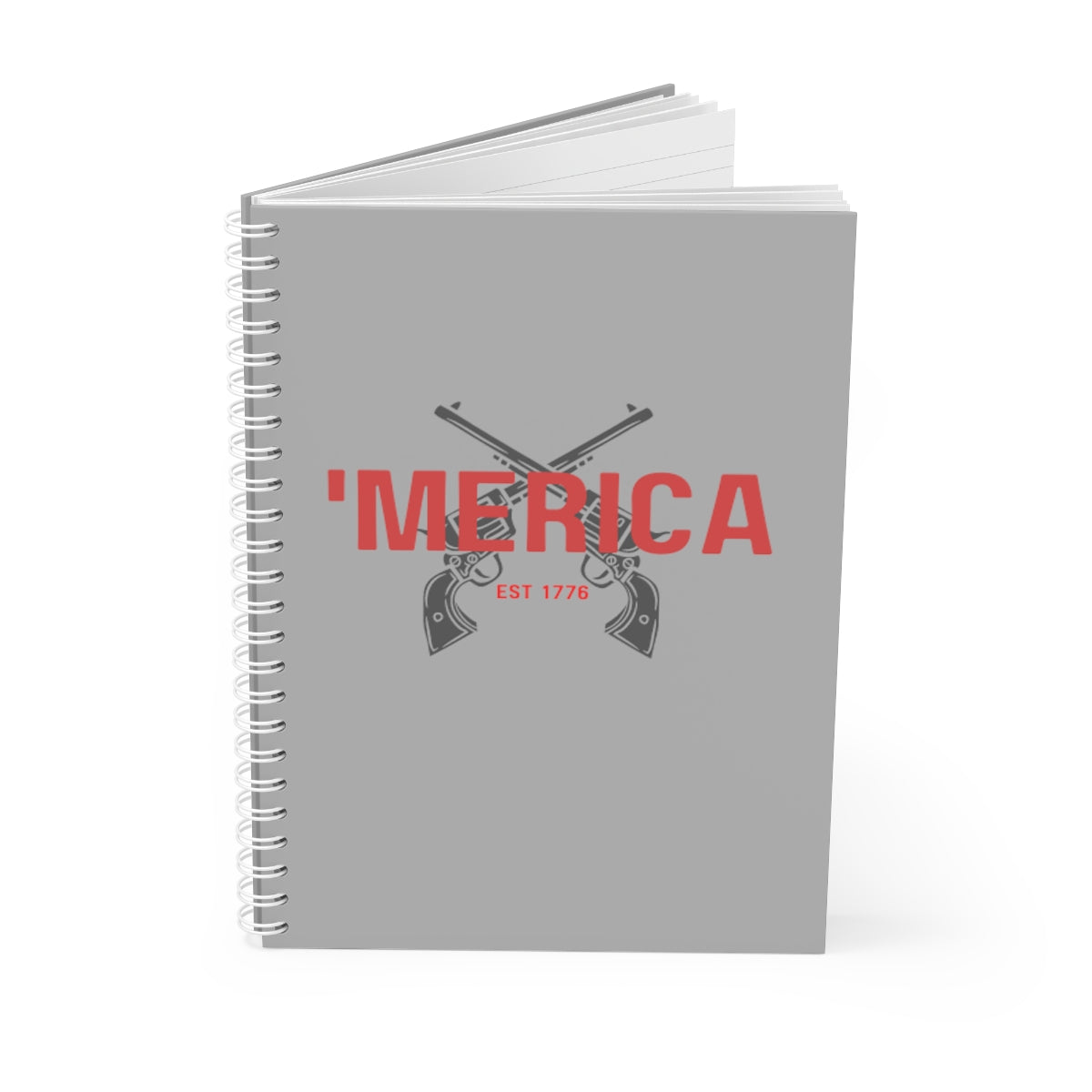 "Merica Gun Spiral Notebook